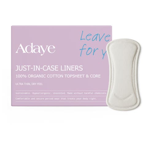 Adaye Organic Cotton Just-In-Case Liners 12s 