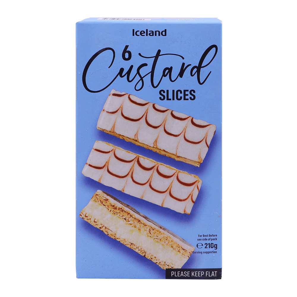 Iceland 6 Custard Slices 210g – Available at Alosra Online Supermarket