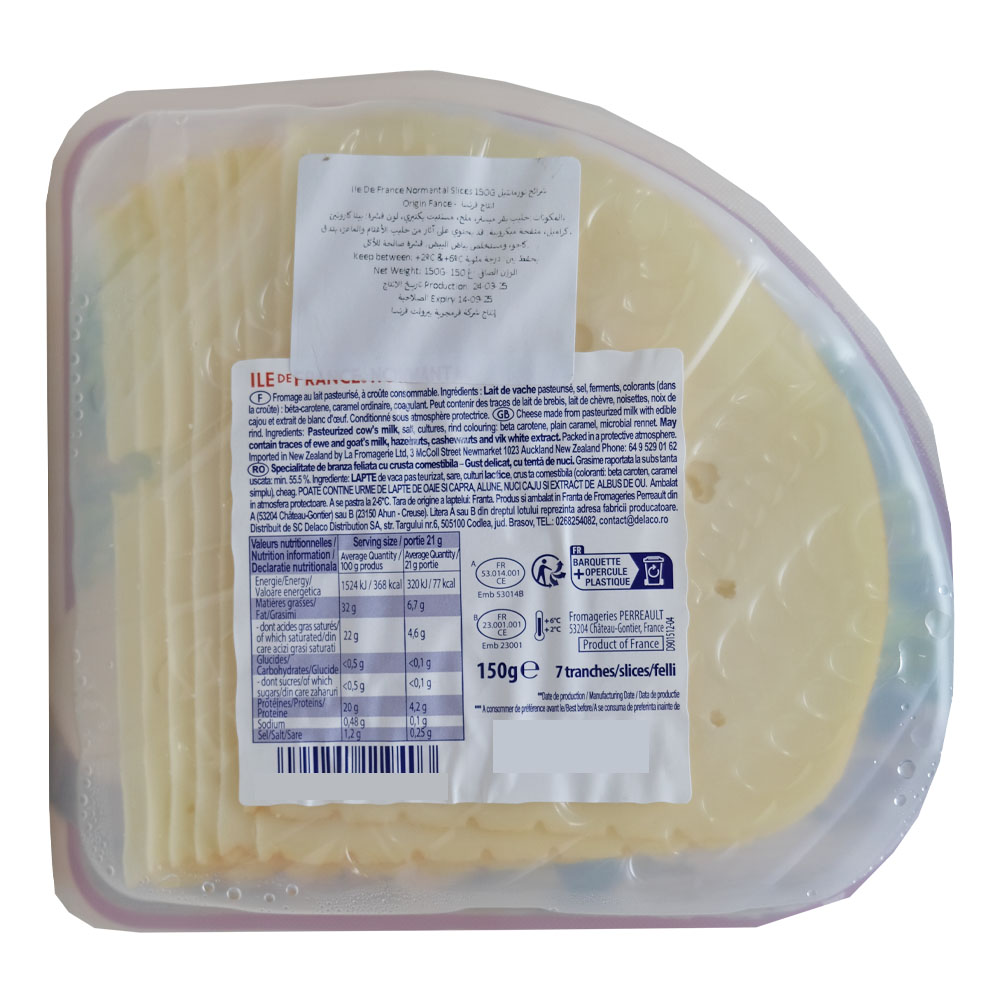 Ile De France Normantal Slices 150g back image