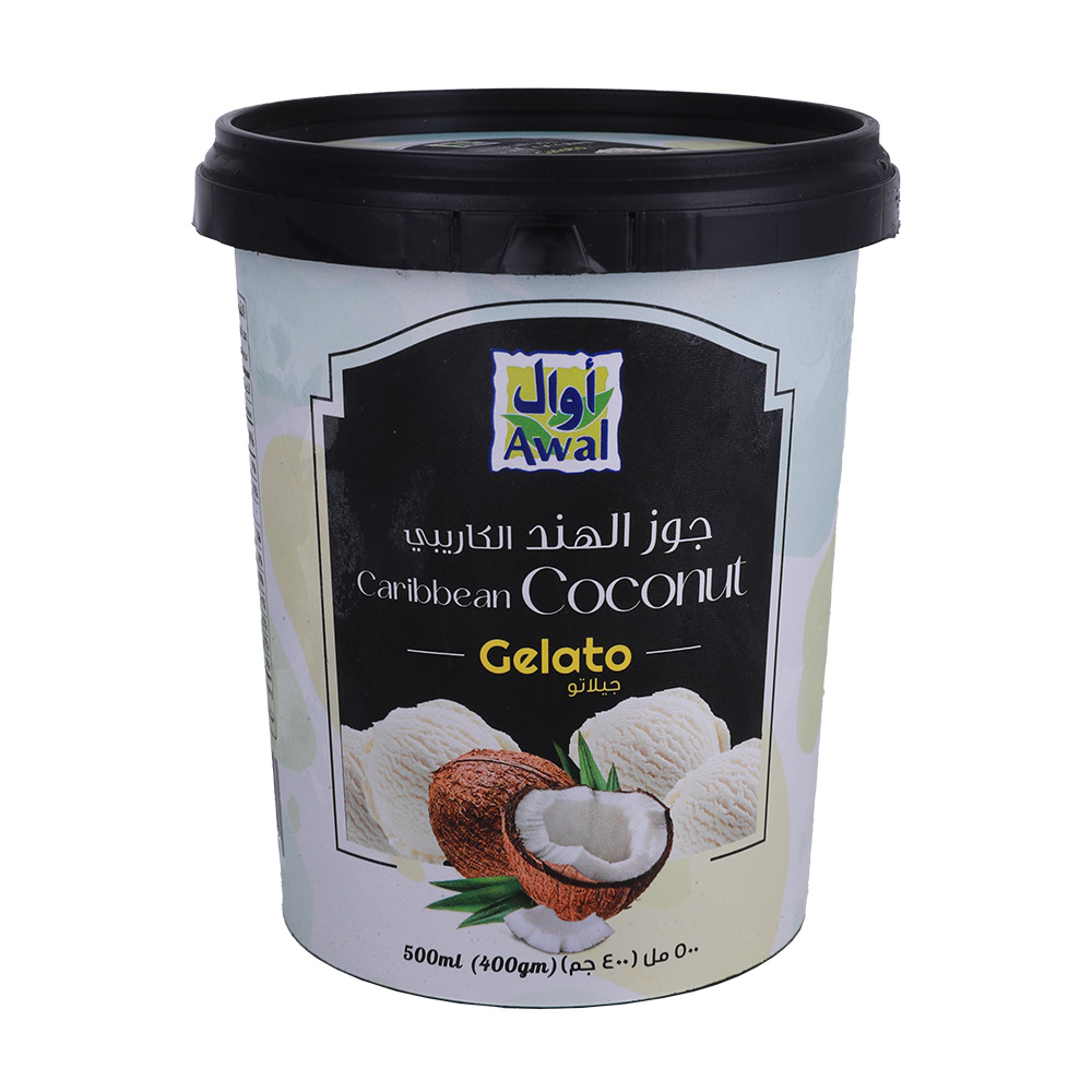 Awal Caribbean Coconut Gelato 500ml 