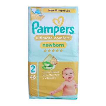 Pampers Ultimate Comfort Diapers S2 Mid Pack 46s 