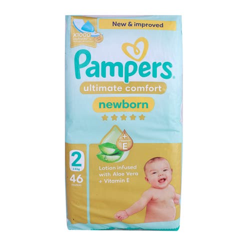 Pampers Ultimate Comfort Diapers S2 Mid Pack 46s 