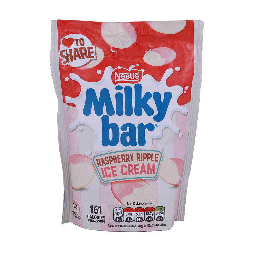 Nestle Milkybar Buttons Raspberry Ripple Pouch 86g
