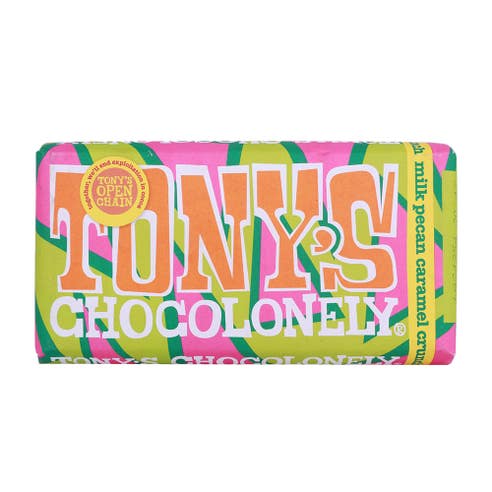 Tony's Chocolonely Milk Pecan & Caramel Crunch 180g 