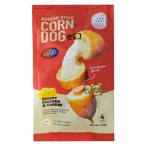 Good Seoul Crispy Chicken & Cheese Corn Dog 4 Stick 320g 
