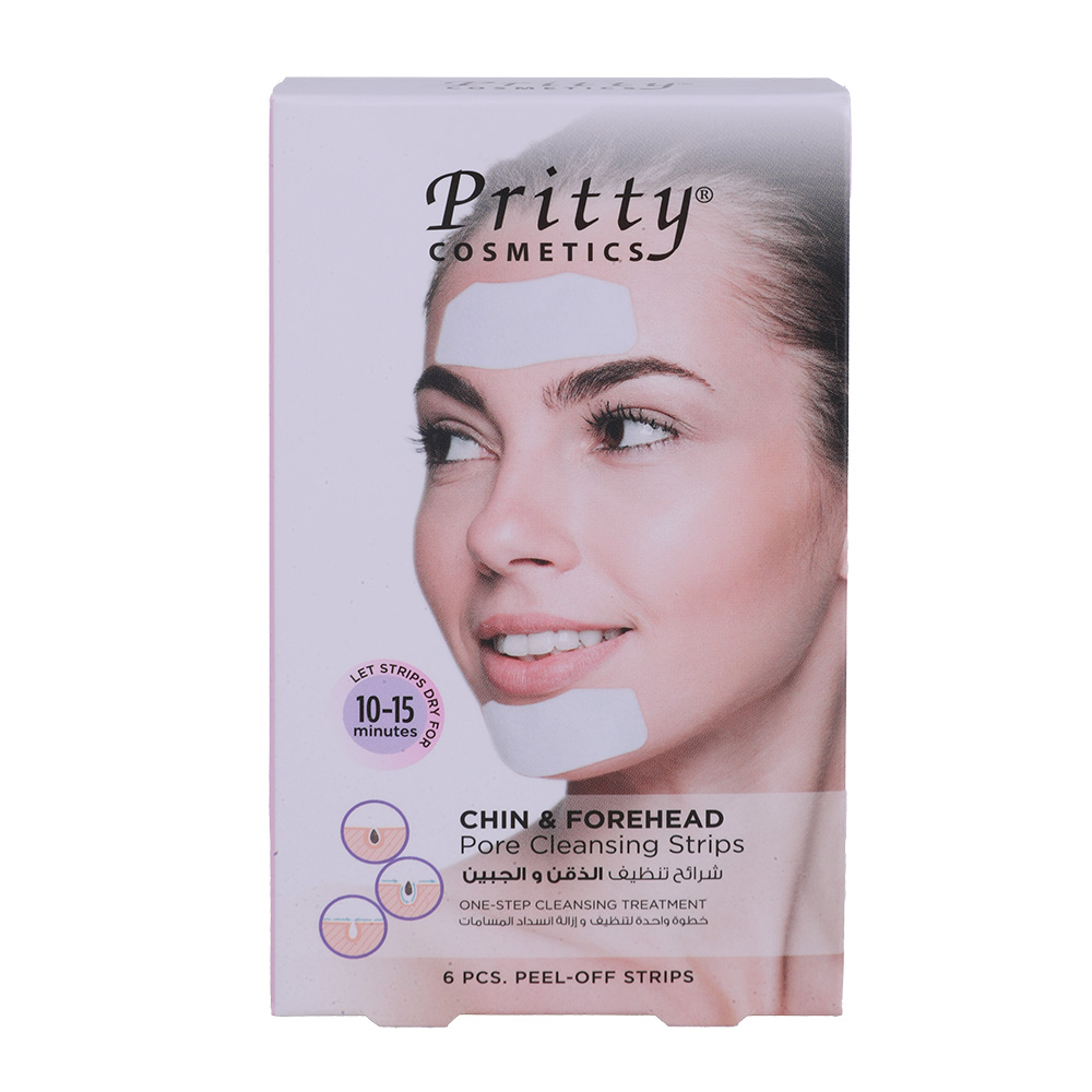 Pritty Cosmetics Chin & Forehead Pore Strips 6s
