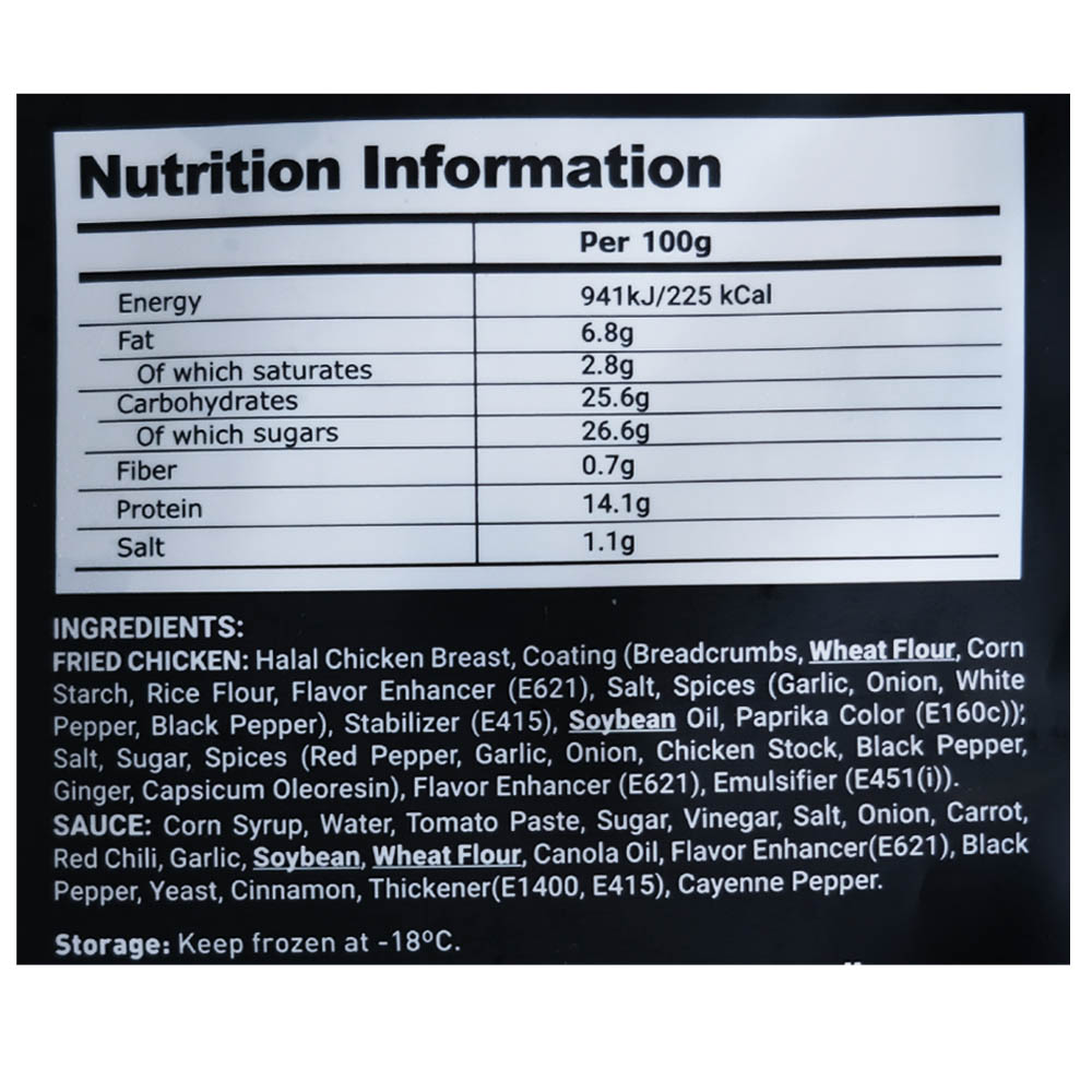 Good Seoul Sweet & Spicy Korean Fried Chicken 450g back image