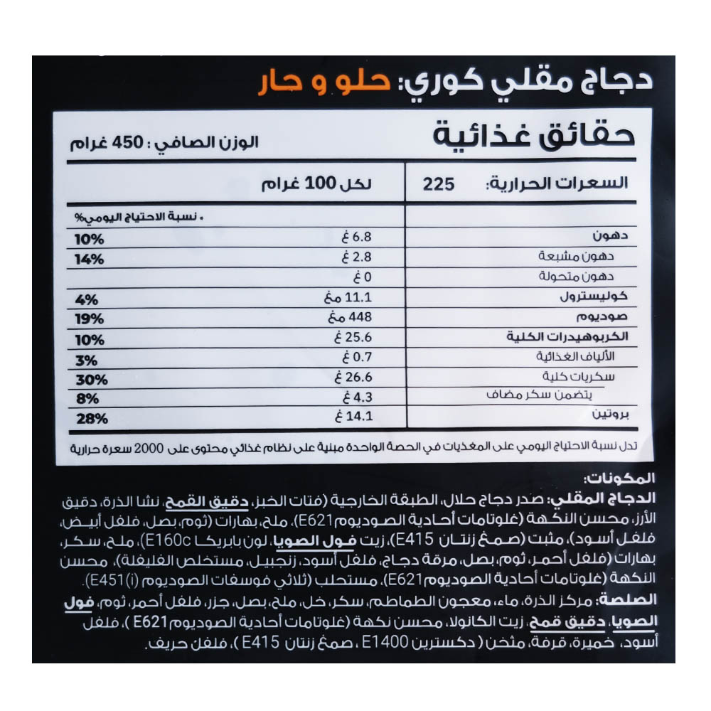 Good Seoul Sweet & Spicy Korean Fried Chicken 450g right side image