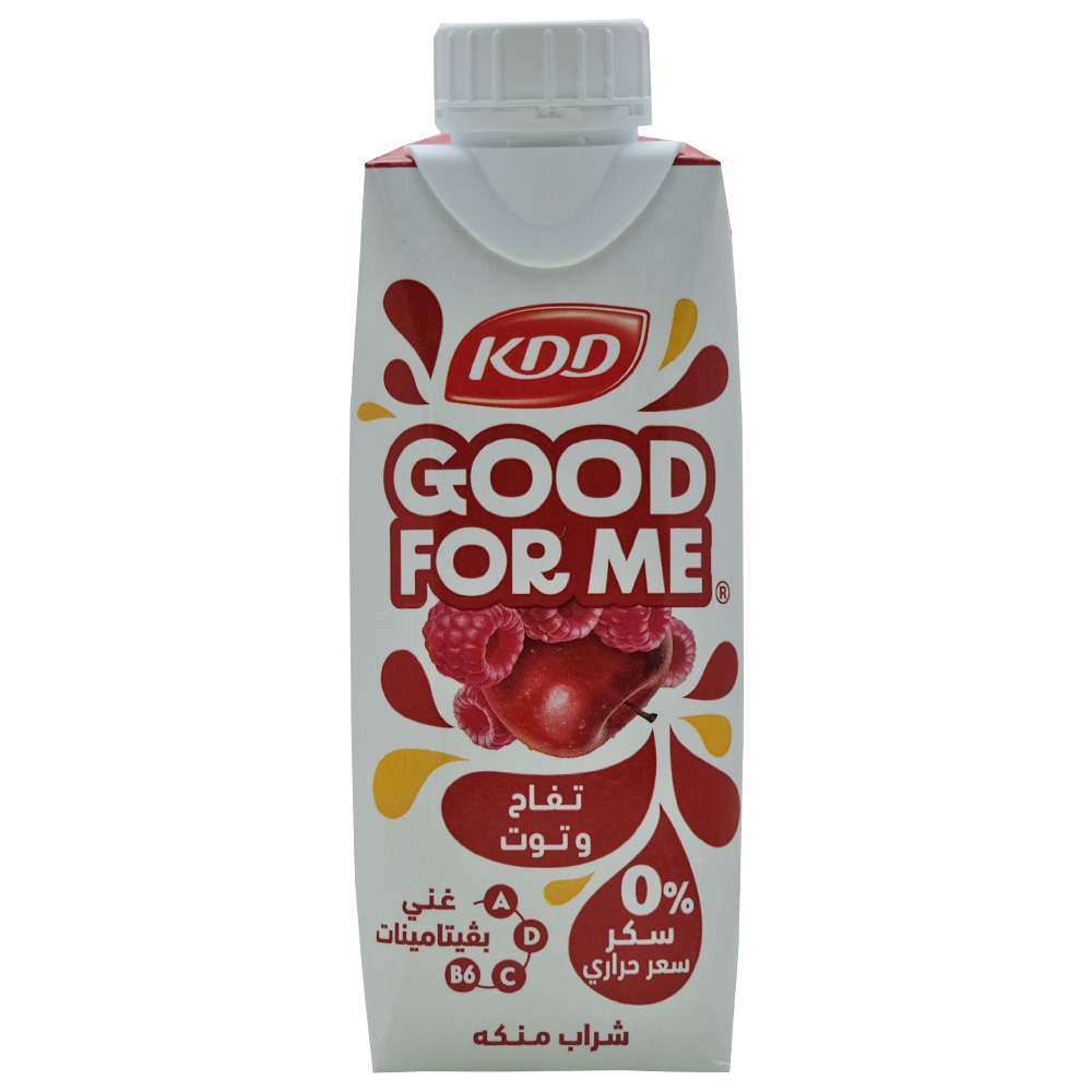 Kdd Apple & Raspberry Good For Me 250ml back image