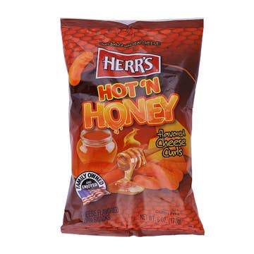 Herr's Hot & Honey Cheese Curls Corn Snacks 170g
