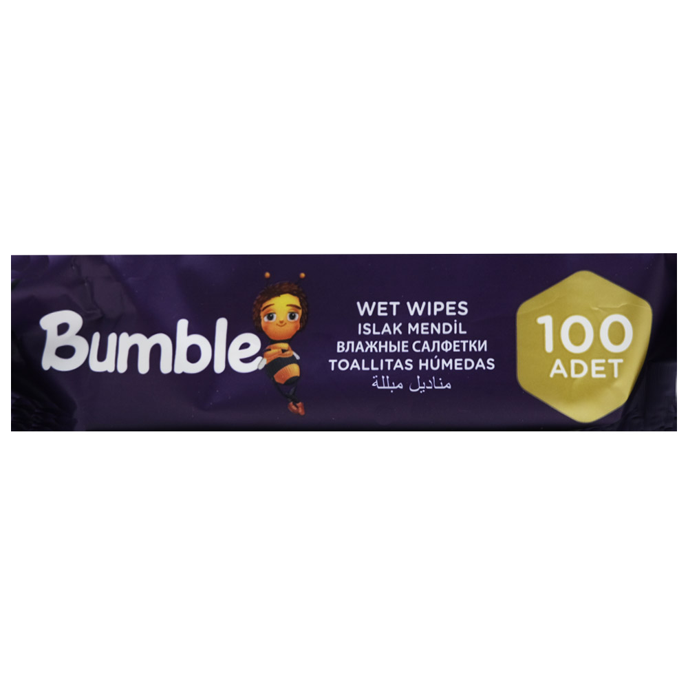 Bumble Wet Wipes 100s back image
