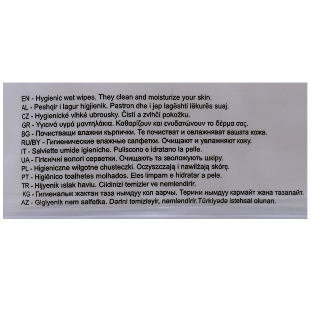 Bumble Honeysuckle Wet Wipes 100s right side image