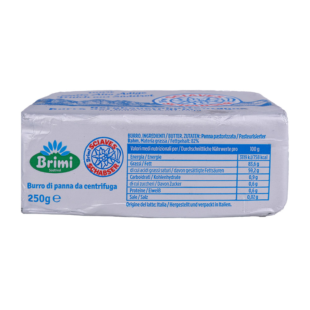 Brimi Sciaves Butter 250g back image