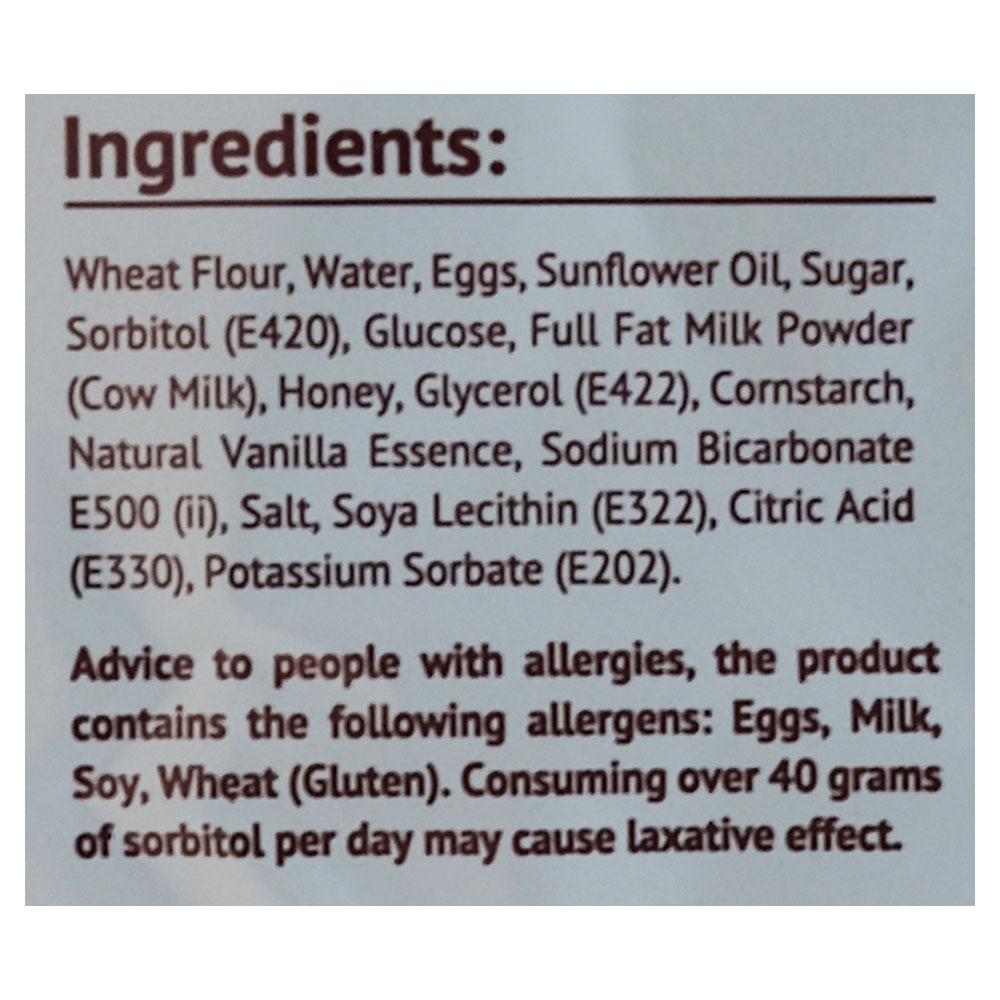 Amalfi Foods Soft Waffles 50g back image