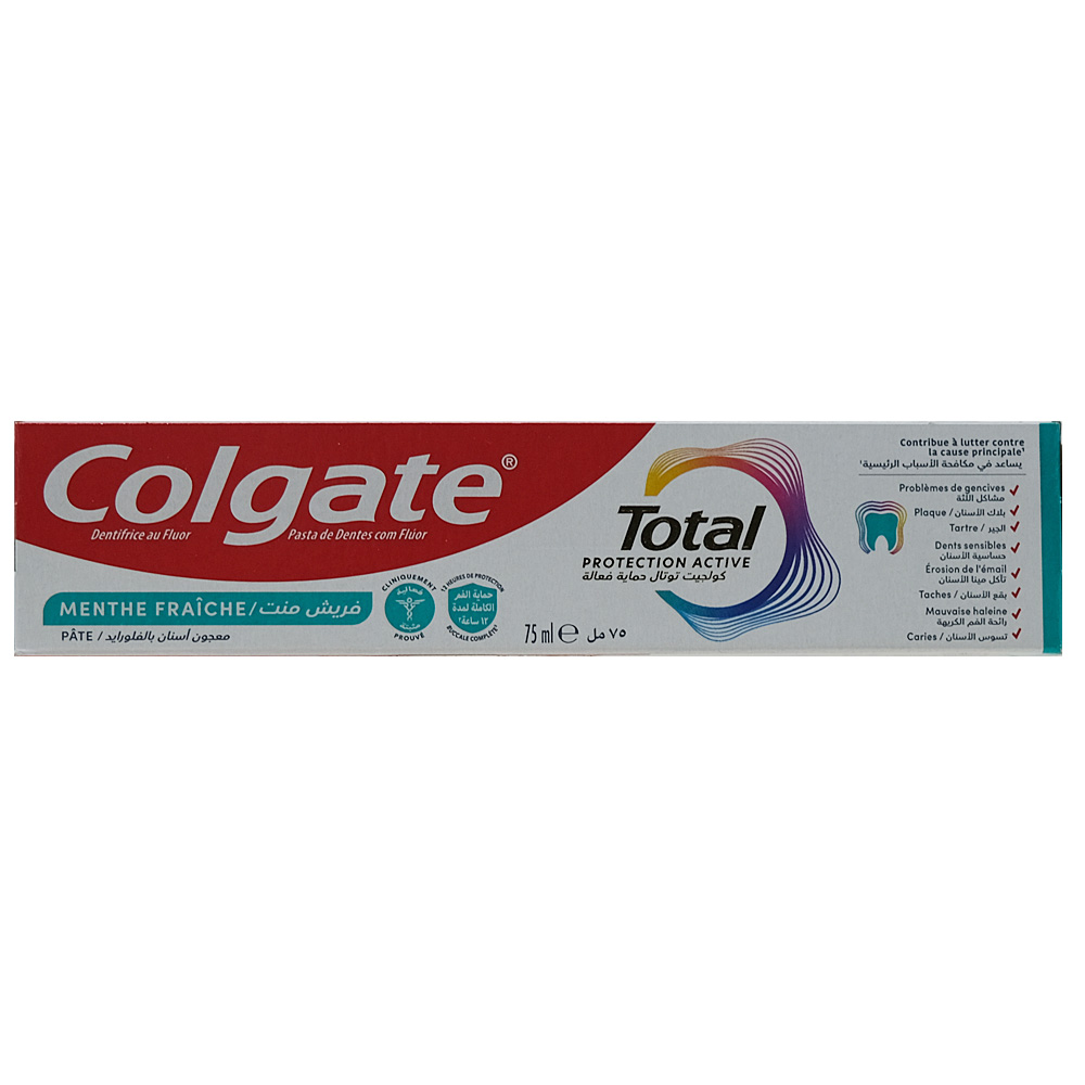 Colgate Total Active Protection Freshmint Toothpaste 75ml back image