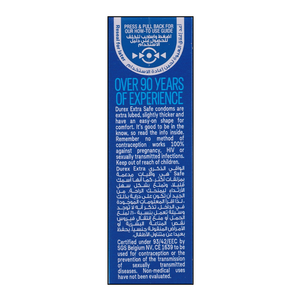 Durex Extra Safe 3s right side image