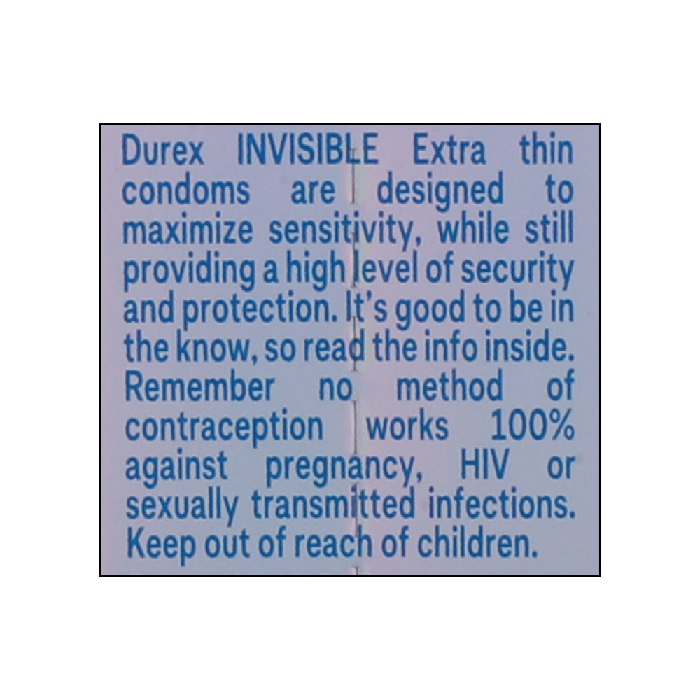 Durex Invisible 3s right side image