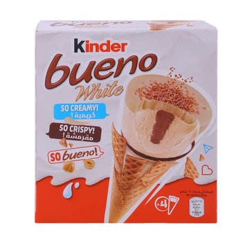 Kinder Bueno White Chocolate Cone Ice Cream 248g 