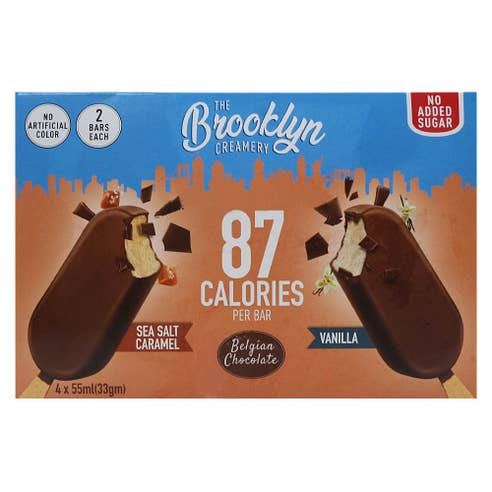 The Brooklyn Creamery Vanila & Sea Salt Caramel Ice Cream 4s 220ml 