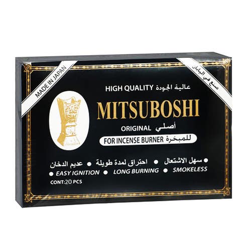 Mitsuboshi Coal For Incense Burner 20pcs 