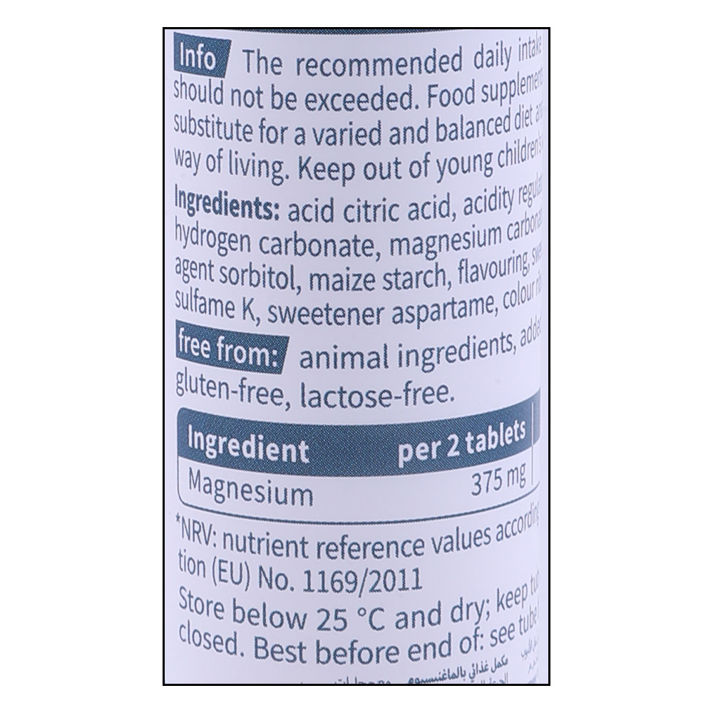 Sanotact Magnesium Effervescent Tablets 20s 82g right side image