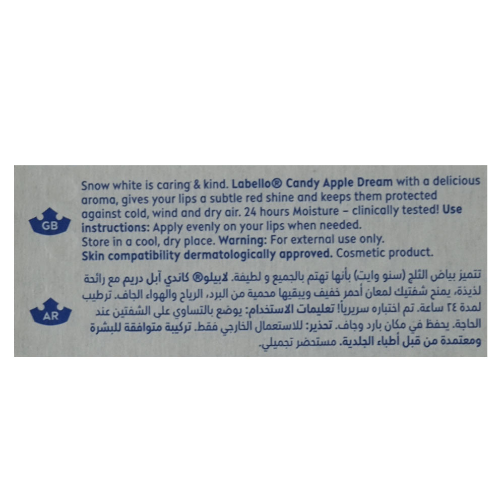 Labello 24h Moist Candy Apple Dream Lip Balm 4.8g back image