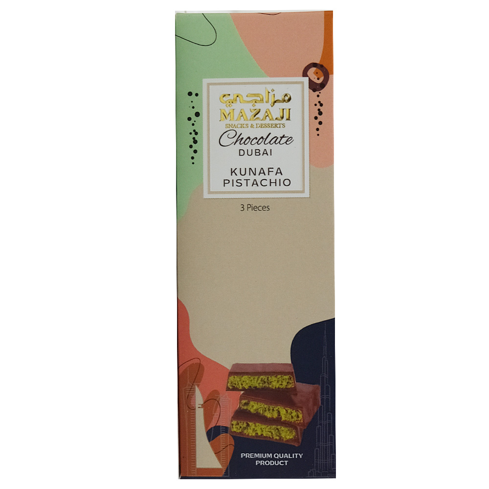 Mazaji Kunafa Pistachio Chocolate 70g
