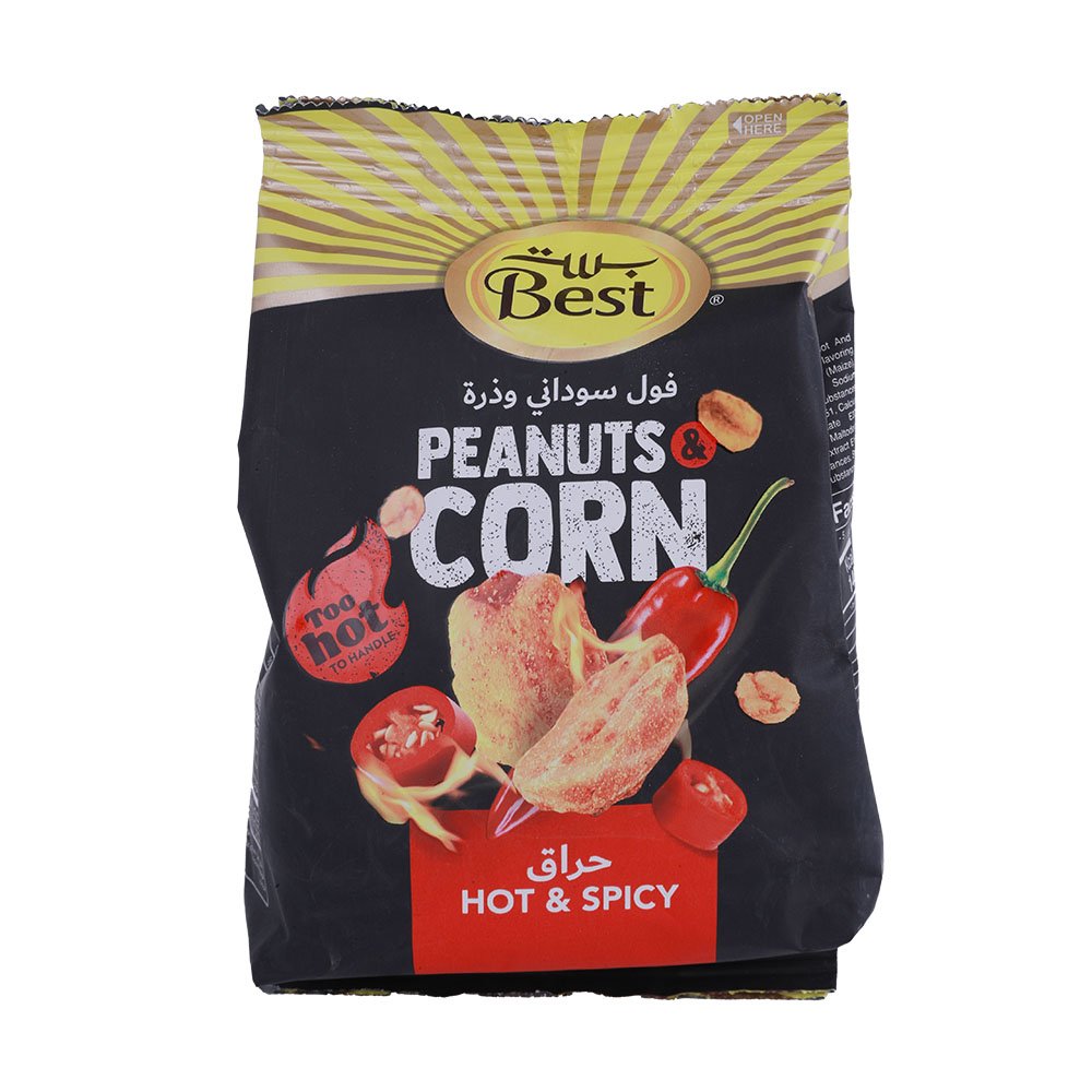 Best Hot N Spicy Peanuts & Corn 150g