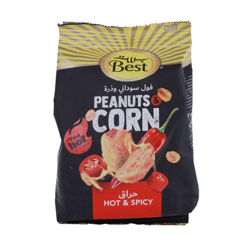 Best Hot N Spicy Peanuts & Corn 150g 