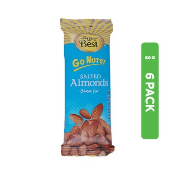Best Go Nuts Almond Snacks 6x80g