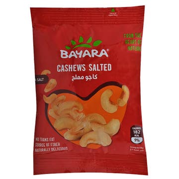 Bayara Salted Cashews Snacks 30g 