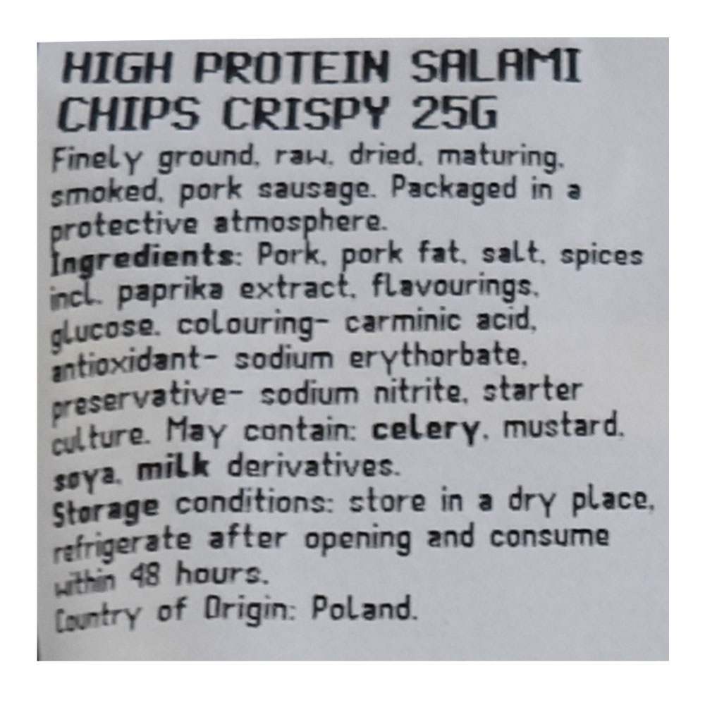 Sokolow Salami Chips Crispy 25g [Contains Pork] - Alosra supermarket near me