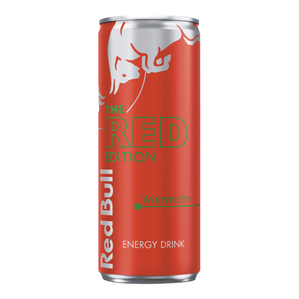 Red Bull The Red Edition Watermelon Energy Drink 250ml [4 Pack] back image