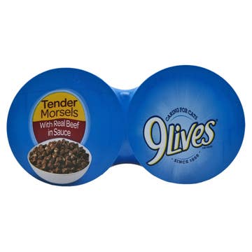9 Lives Tender Morsels Beef In Sauce 624g 