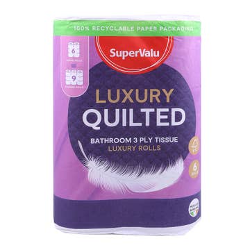 Supervalu Quilted Toilet Tissue 6 Roll