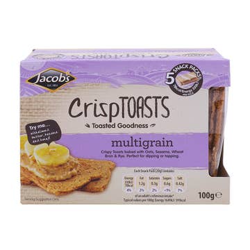 Jacob's Multigrain Crisp Toasts 100g