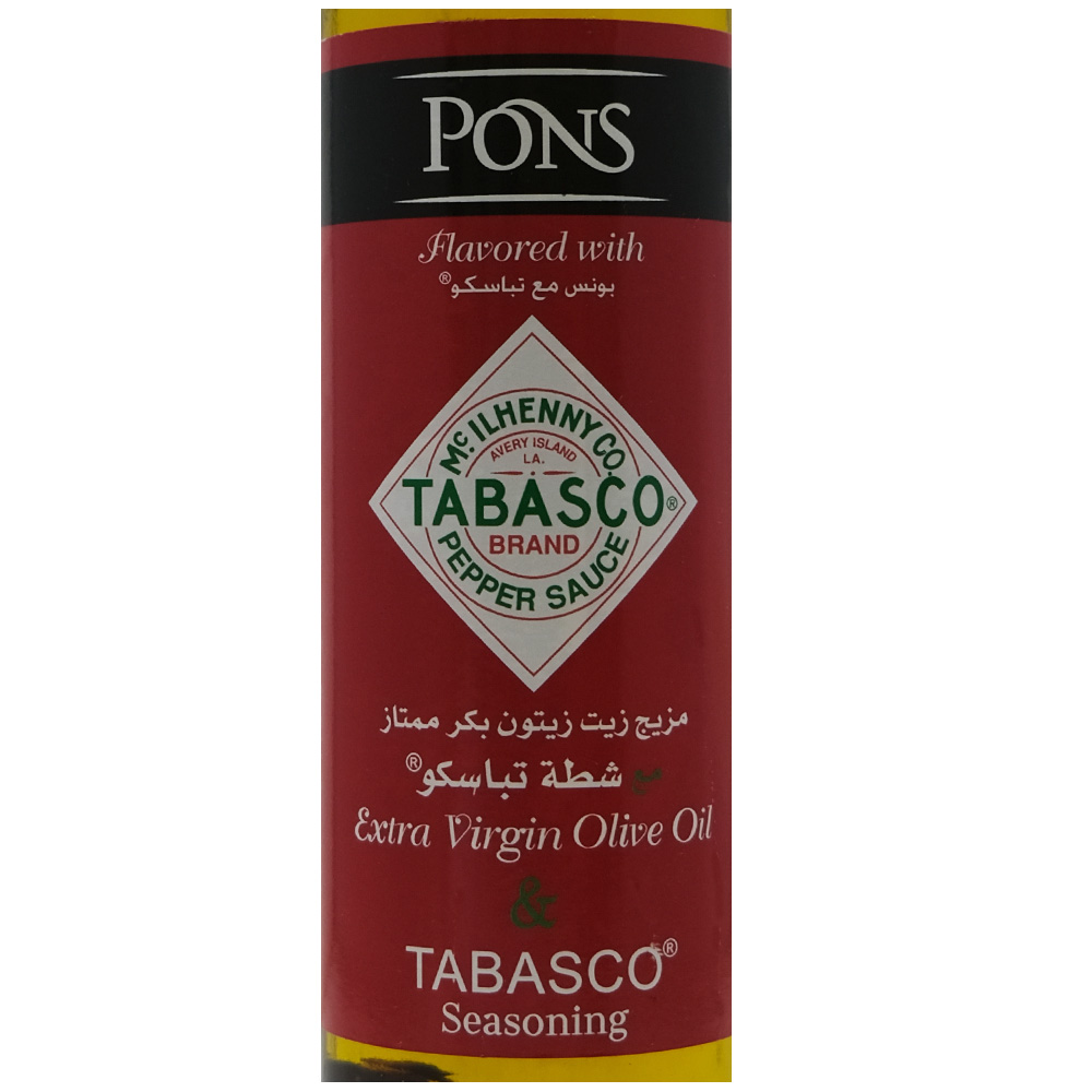 Pons Tabasco Seasoning Extra Virgin Olive Oil 250ml right side image