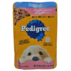 Pedigree Morsels In Sauce With Chicken Dog Food 100g