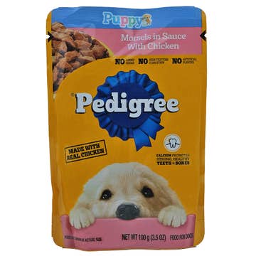Pedigree Morsels In Sauce With Chicken Dog Food 100g