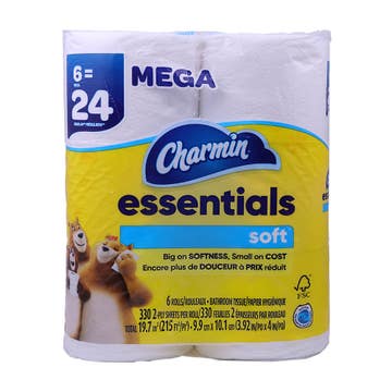 Charmin Essentials Bathroom Tissue 2ply