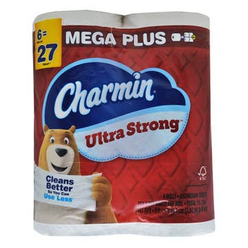 Charmin Ultra Strong Bathroom Tissues 6Rolls 15m 