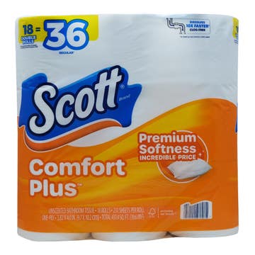 Scott Comfort Plus Bathroom Tissues 18Rolls 