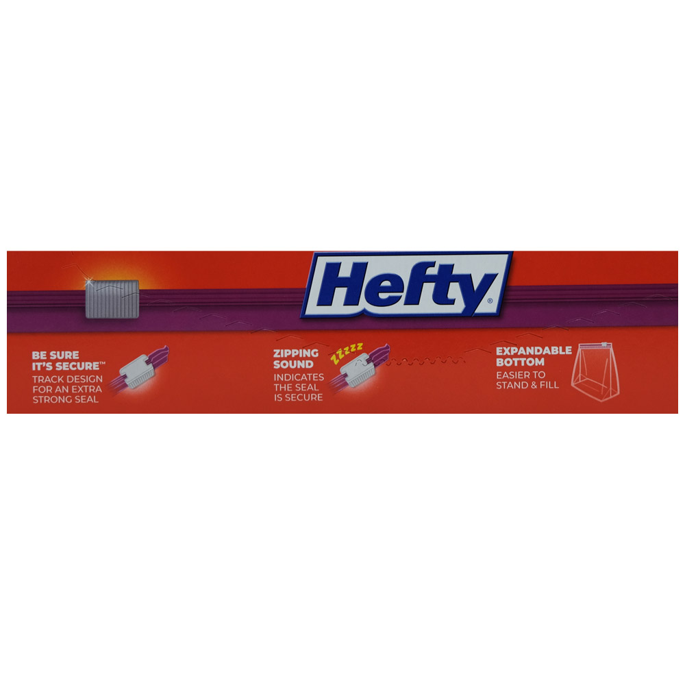 Hefty Bags Storage Slider Gallon 15Bags back image