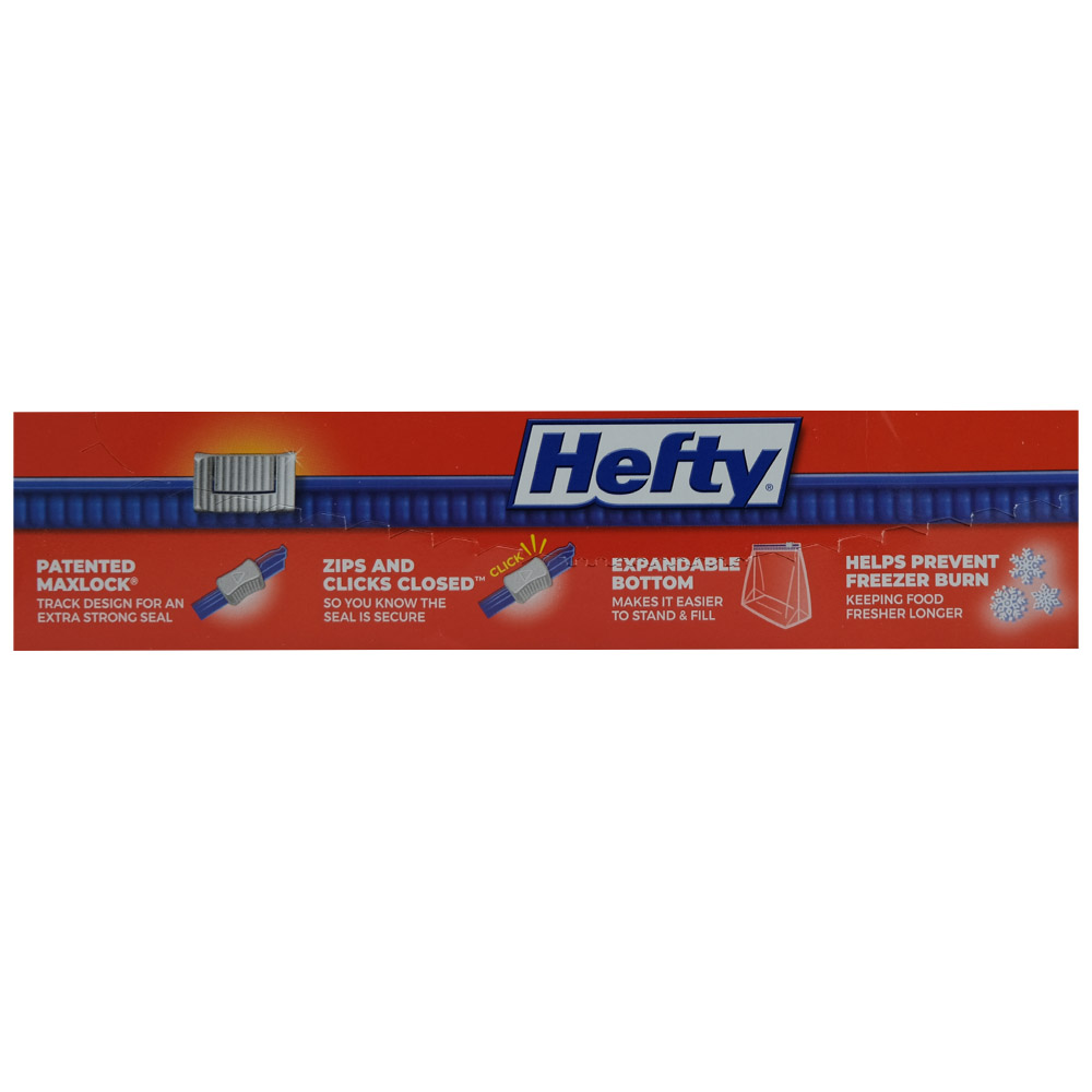 Hefty Bags Storage Slider Gallon 10Bags back image