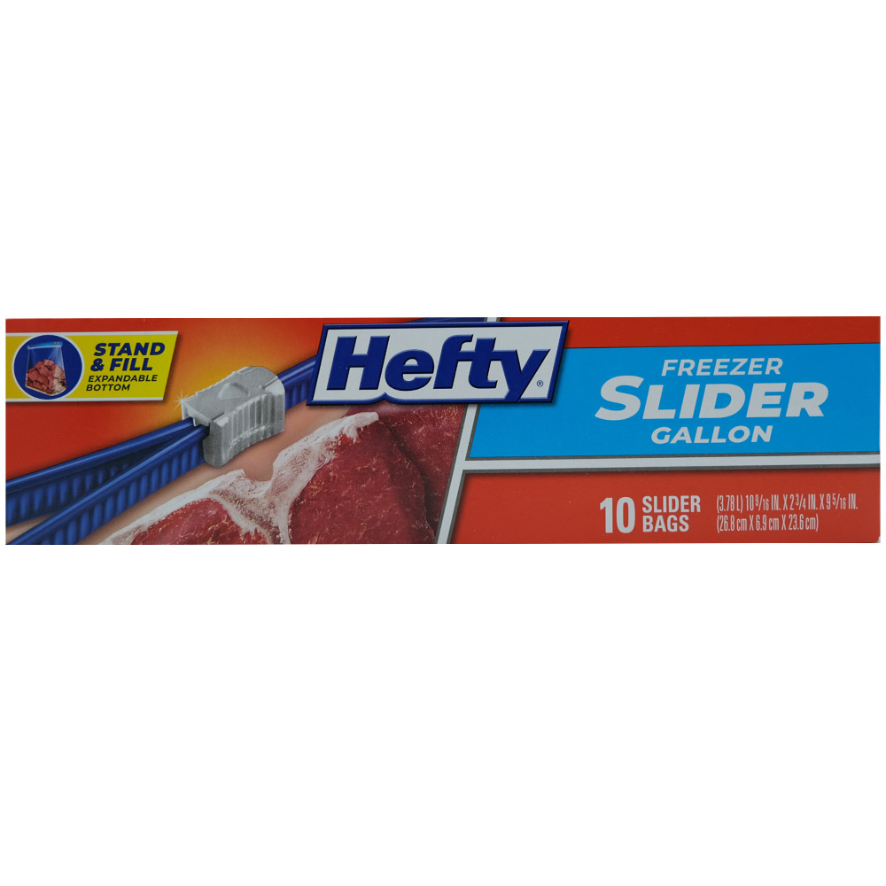 Hefty Bags Storage Slider Gallon 10Bags