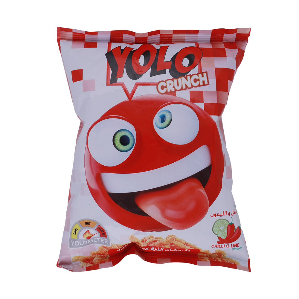 Yolo Crunch Chilli & Lime Potato Chips 30g