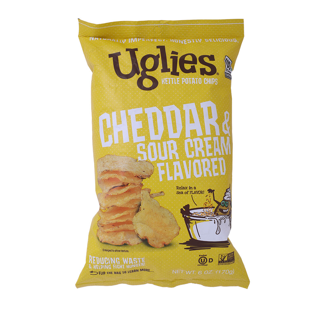 Uglies Cheddar & Sour Cream Potato Chips 170g
