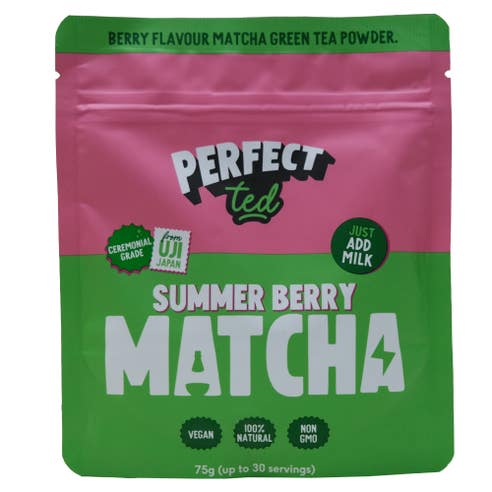 Perfectted Summer Berry Flavor Matcha Tea Powder 75g 