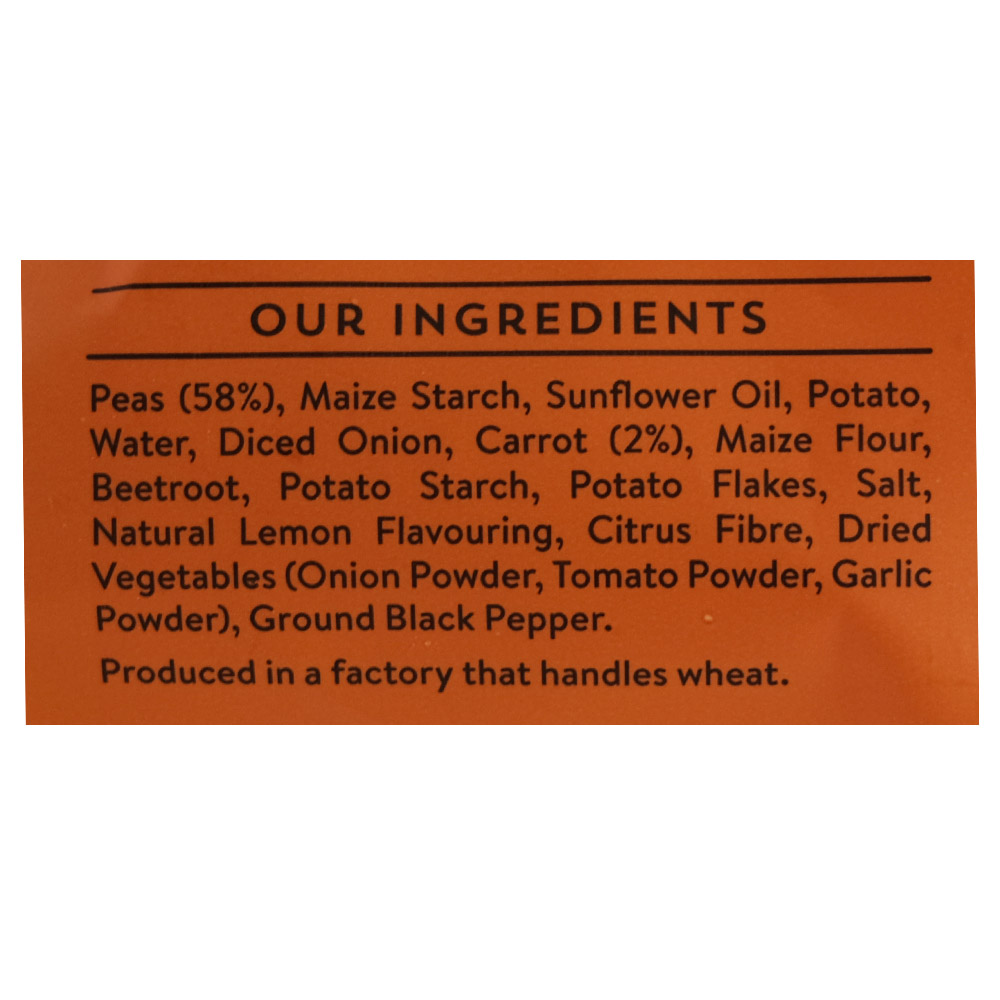 Strong Roots Pea & Lemon Air Bites 300g back image