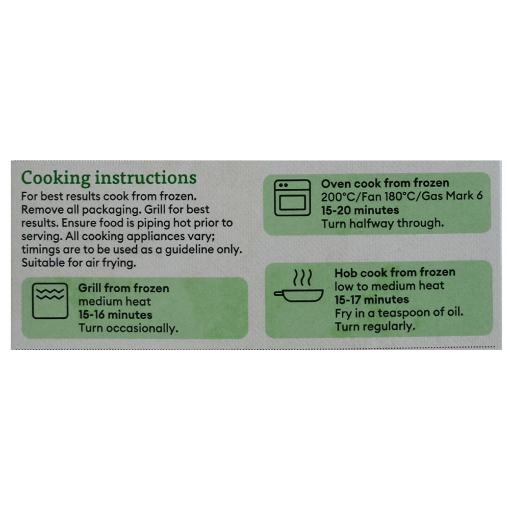 Linda McCartney 1/4lb Burgers 227g left side image